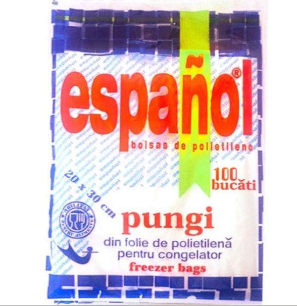 Pungi Alimentare Espanol 1 Kg, 30×20 cm, 100 buc/set
