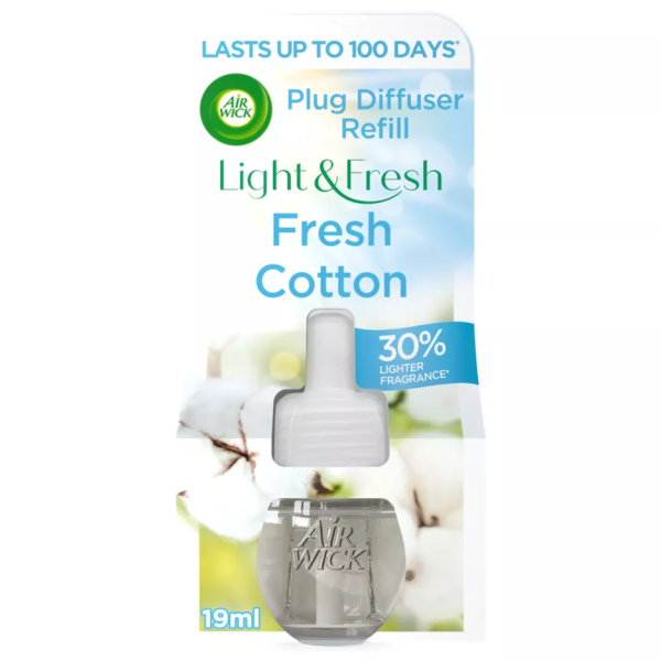 Rezervă odorizant electric Air Wick Fresh Cotton, 19ml