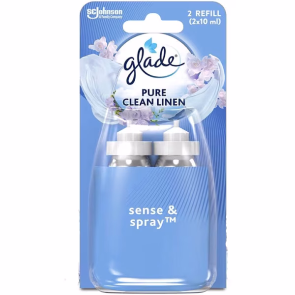 Rezervă Glade Sense&Spray Pure Clean Linen, 2x18ml