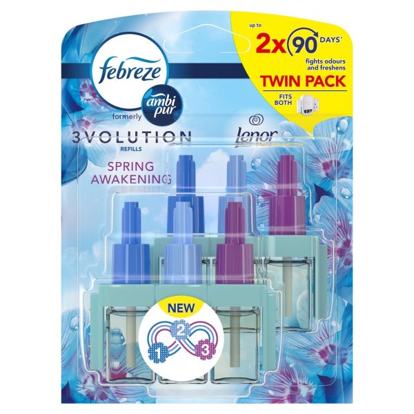 Rezervă odorizant cameră Febreze 3Volution Spring Awakening, 2x20ml