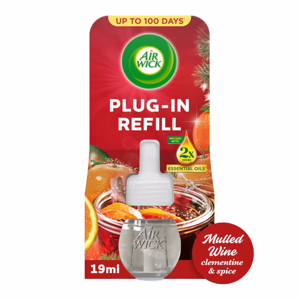 Rezervă odorizant electric Air Wick Mulled Wine With Clementine&Spice, 19ml
