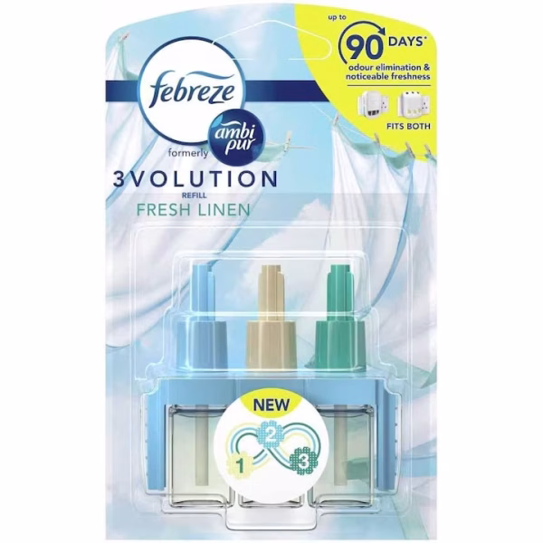 Rezervă odorizant cameră Febreze 3Volution Fresh Linen, 1x20ml