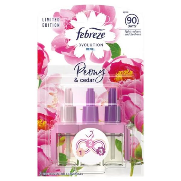 Rezervă odorizant cameră Febreze 3Volution Peony&Cedar, 1x20ml