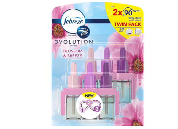 Rezervă odorizant cameră Febreze 3Volution Blossom&Breeze, 2x20ml