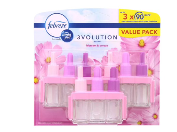 Rezervă odorizant cameră Febreze 3Volution Blossom&Breeze, 3x20ml