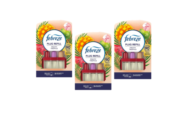 Rezervă odorizant cameră Febreze 3Volution Fruity Tropics, 3x20ml
