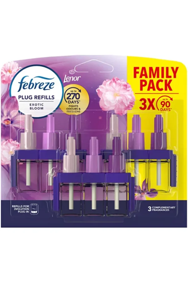 Rezervă odorizant cameră Febreze 3Volution Exotic Bloom, 3x20ml