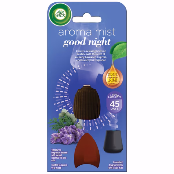 Rezervă difuzor de parfum Air Wick Aroma Mist Good Night, 20ml