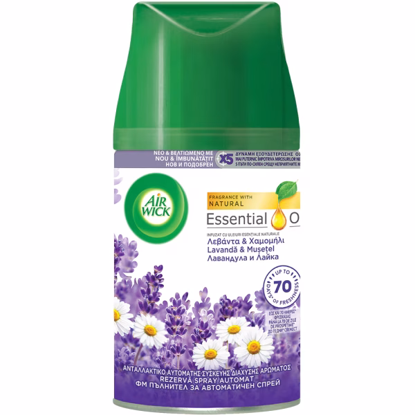 Rezervă odorizant automat de cameră Air Wick 250 ml, Lavandă&Mușețel