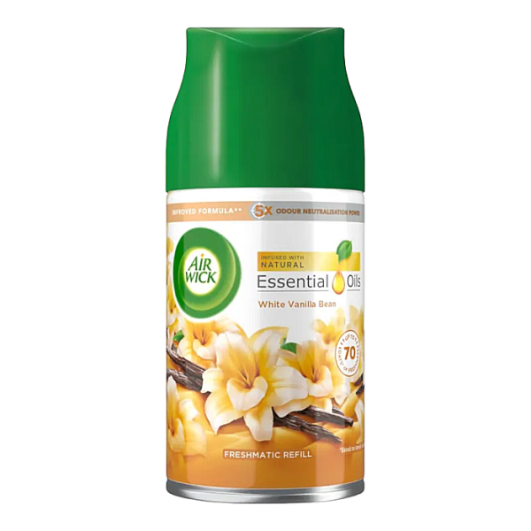 Rezervă odorizant automat de cameră Air Wick 250 ml, White Vanilla Bean