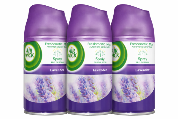 3xRezervă odorizant automat de cameră Air Wick 250 ml, Lavanda